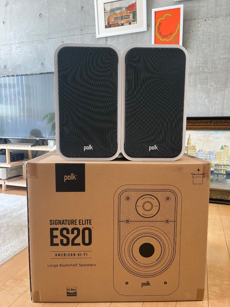［美品］Polk ES20 スピーカー　ホワイト