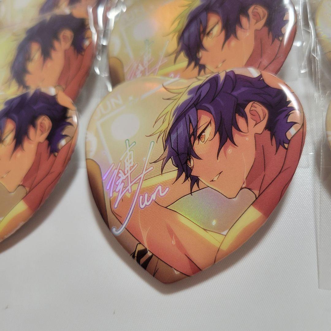 漣ジュン あんさんぶるスターズ! 願望ホログラムハート缶バッジ あんスタ