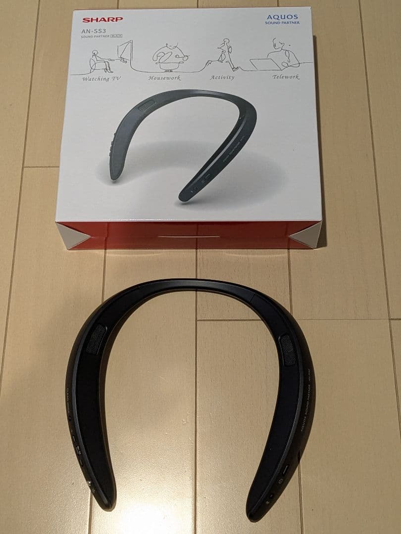 SHARP ネックスピーカー AN-SS3 ブラック