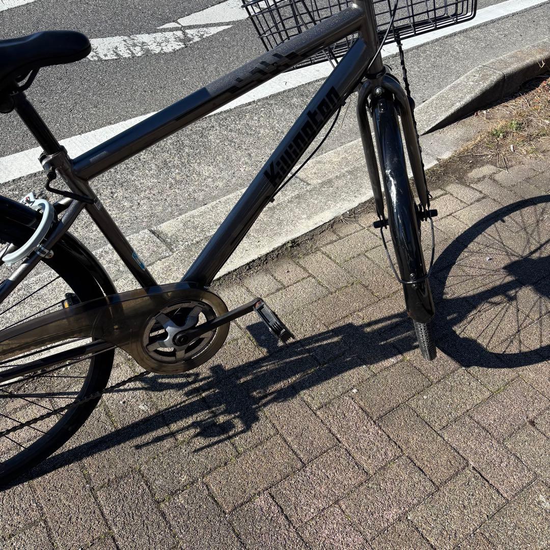 【直接の引き渡し希望】27インチ　カゴ付きスポーツ　グレー