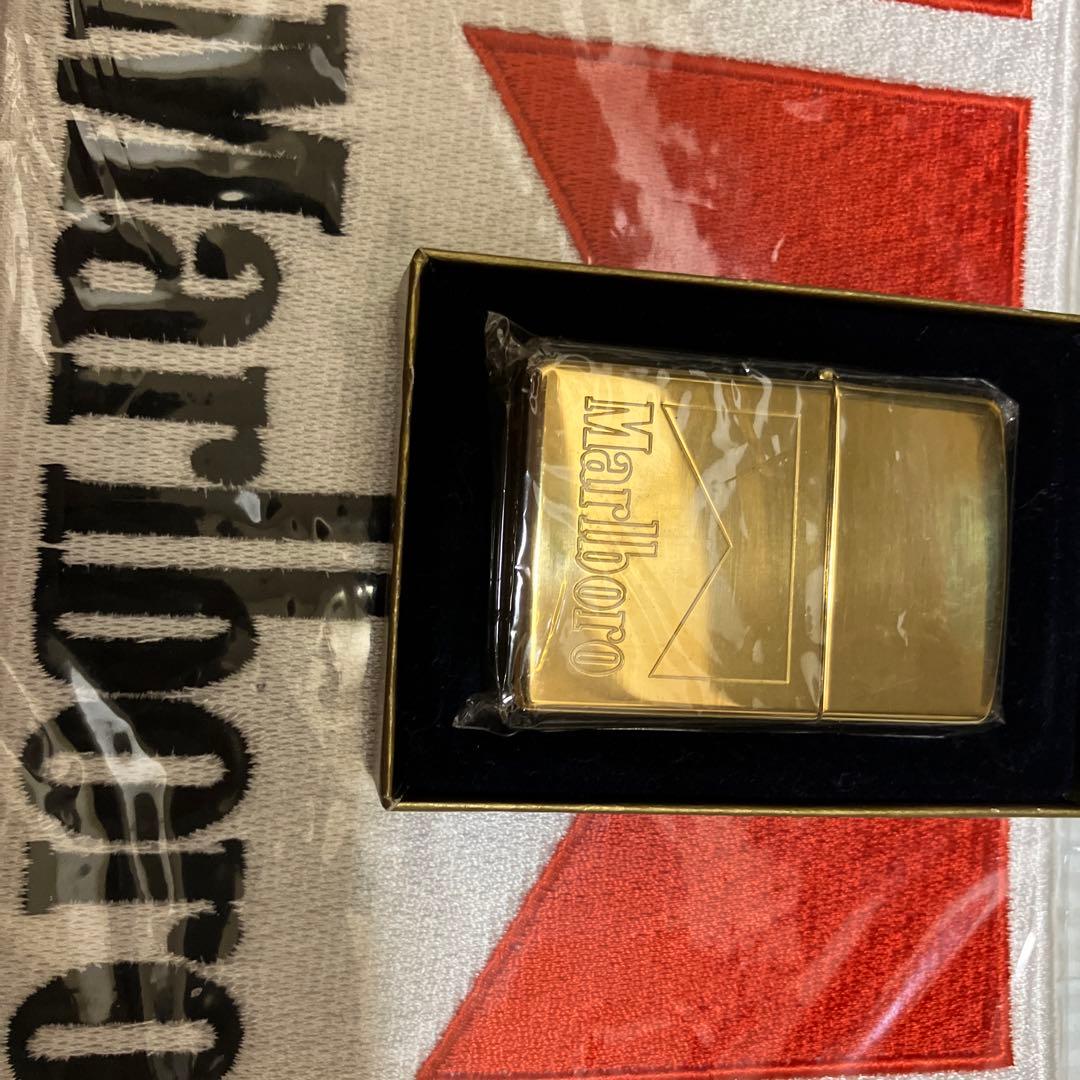 マルボロジッポーZIPPOゴールドブラス
