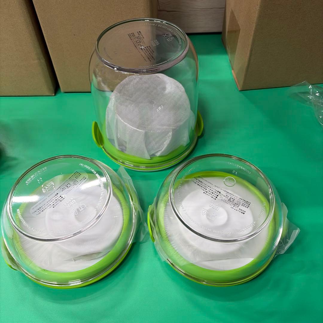 未使用品　フォーサ本体、コンテナセット　真空コンテナB 縦長　中３個セット