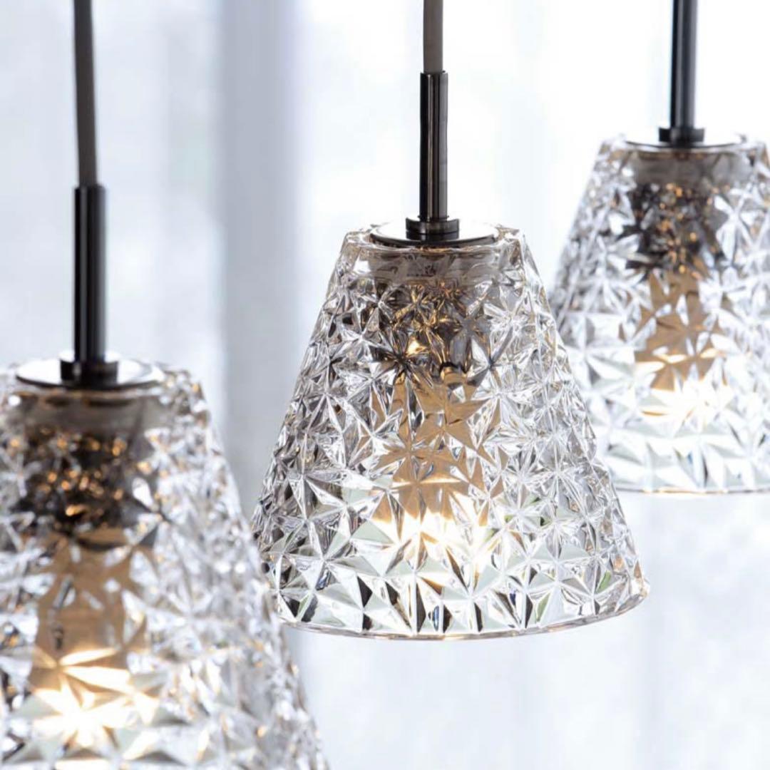 ODELICクリスタルカット ペンダントライト 2個セット