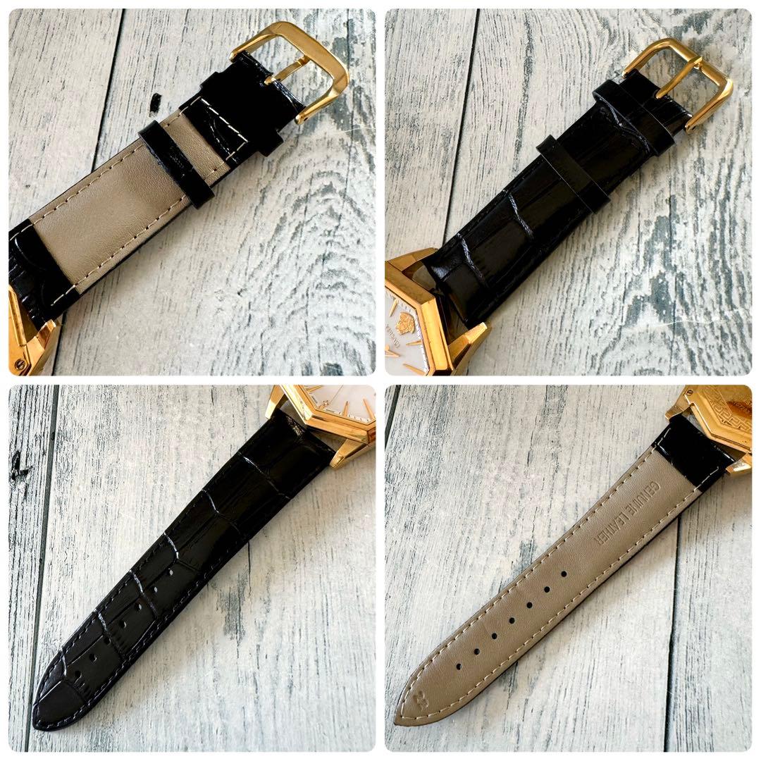 【希少】VERSACE ヴェルサーチ 腕時計 オクタゴン ゴールド 13Q