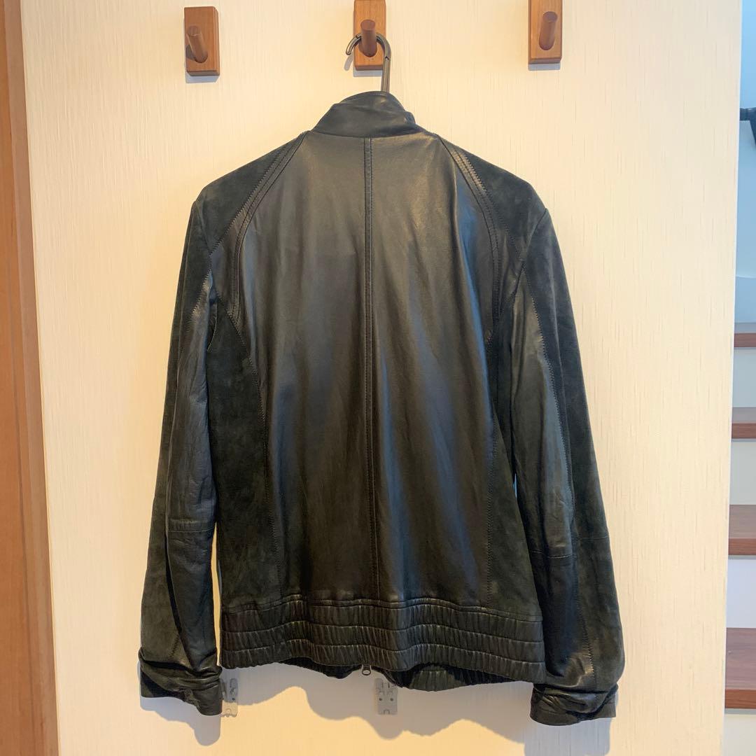 【5351 Pour Les Hommes】レザー切り替えジャケット　サイズＬ