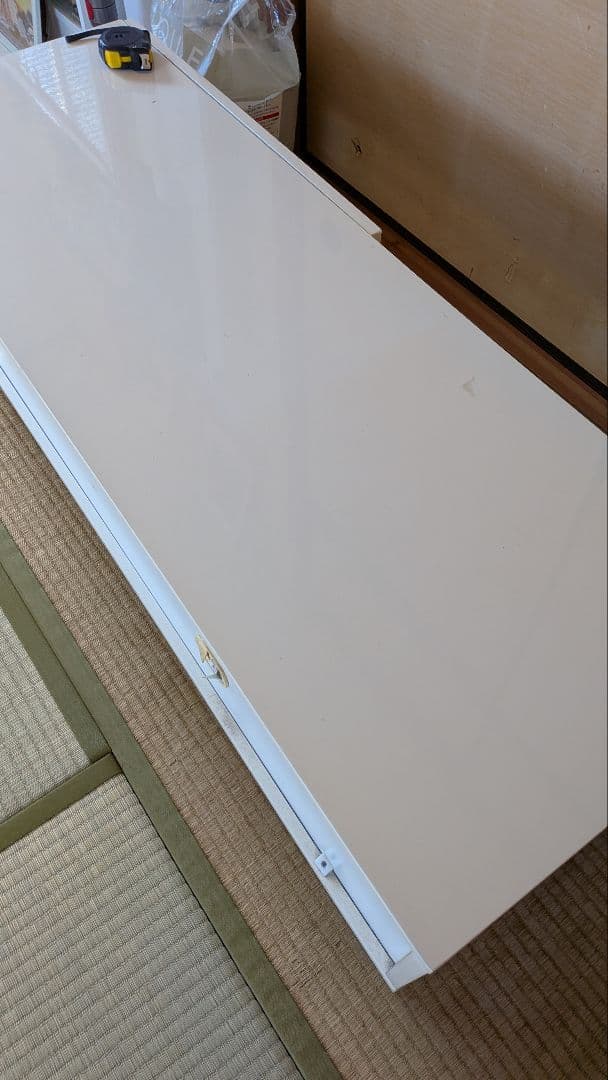 め*お様 ホワイト 木製 テレビ台 約120cm x 40cm