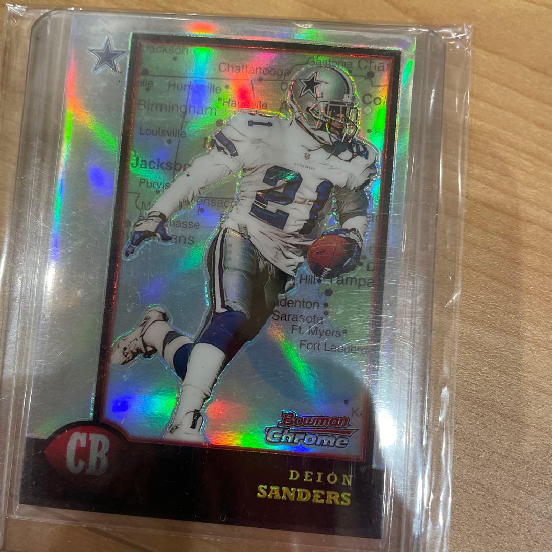 激レア ディオン サンダース NFLカード 90年代 リフラクター
