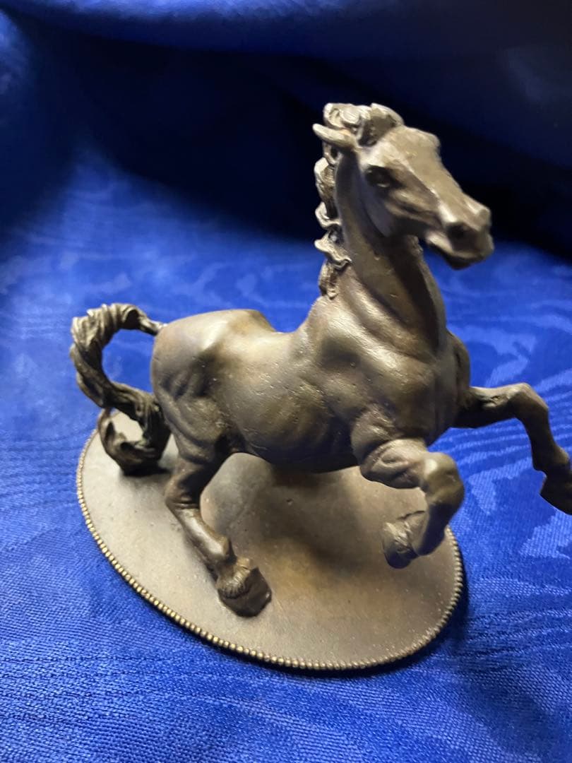 フランクリンミント　金属製馬の彫刻 ブロンズ　銅
