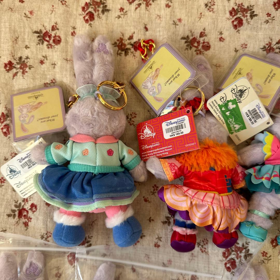 香港ディズニー＆シー❤️ステラルー　ぬいぐるみバッジ・キーチェーン・ストラップ