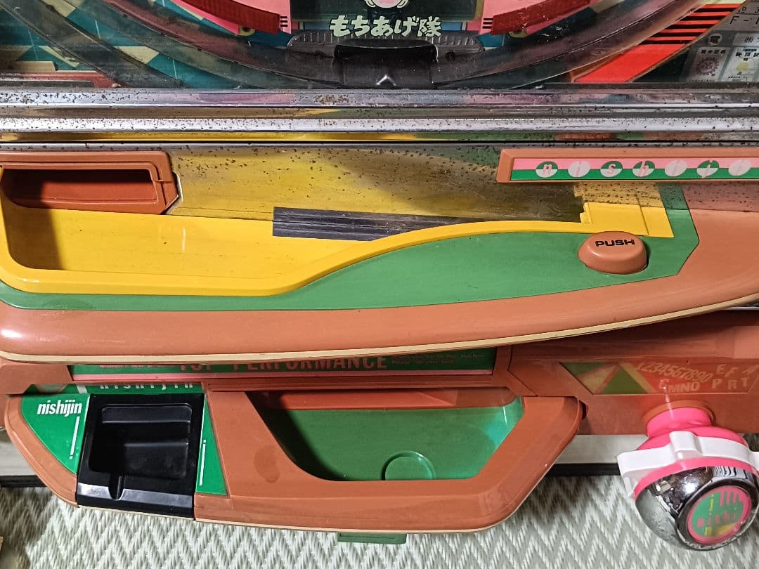 【ジャンク出品】レトロパチンコ台　1990年　名機　西陣　羽根物　もちあげ隊