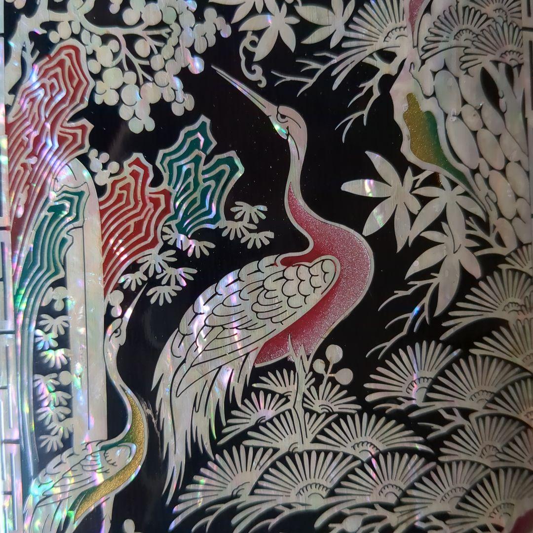 韓国螺鈿細工　花鳥図　小物入れ　ジュエリーケース　伝統工芸品　高級　志岡