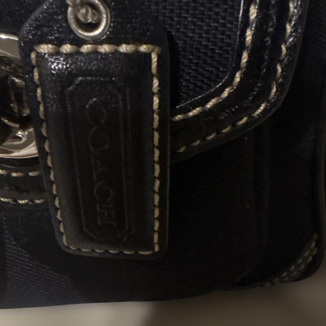 COACH ブラック ミニボストン
