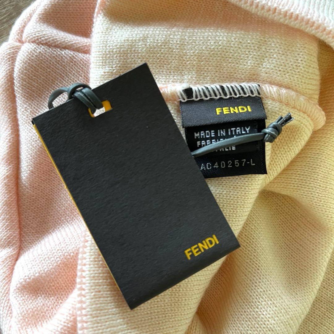 新品タグ付き イタリア製 FENDI フェンディ ニット帽 ピンク レディース