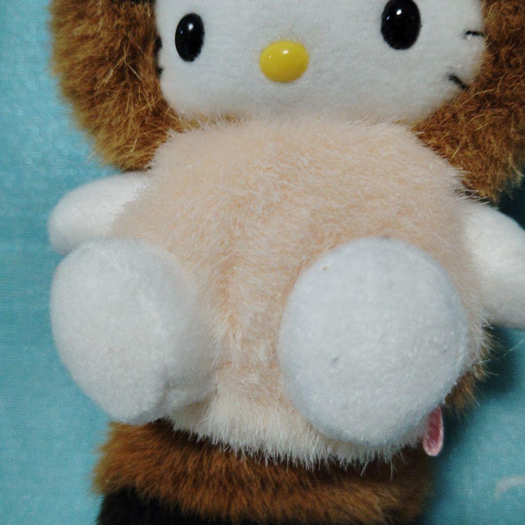 サンリオ ハローキティ しっぽ倶楽部 アライグマ マスコットホルダー ぬいぐるみ