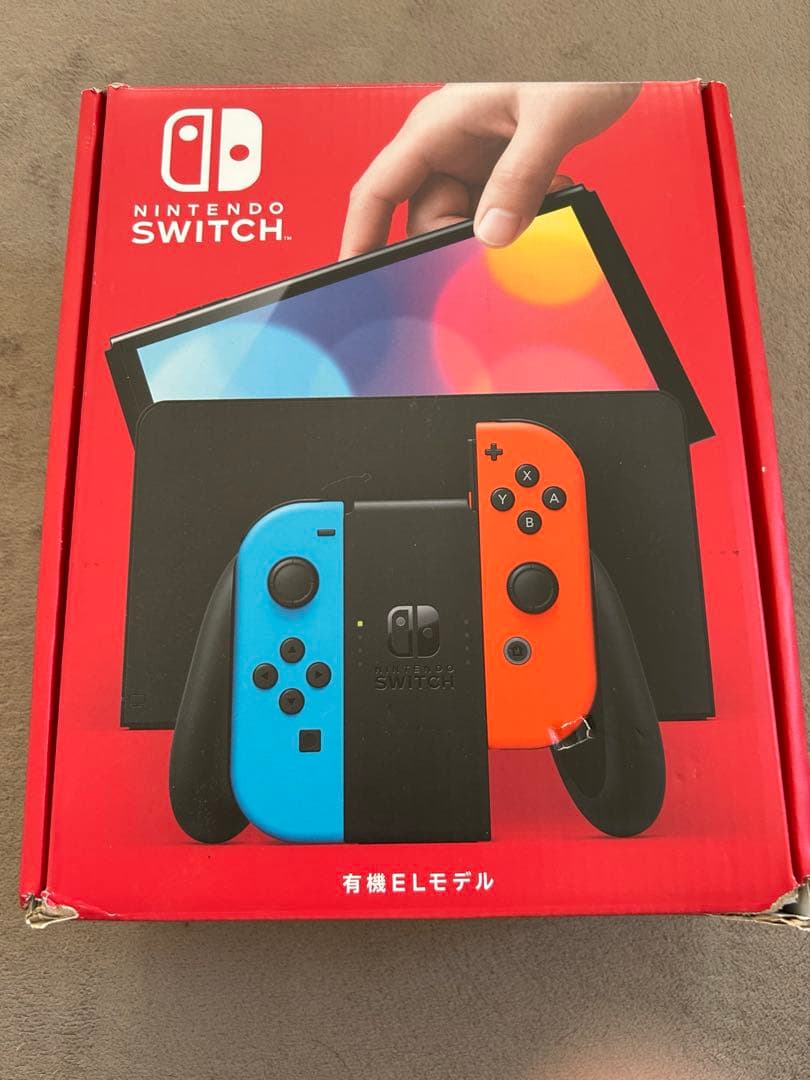 Nintendo Switch 本体 赤/青 有機EL 中古美品 スイッチ