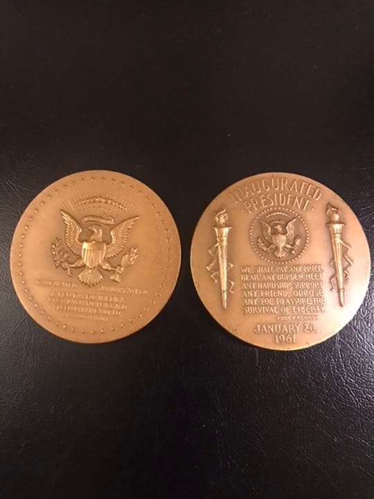 USA ニクソン大統領 ケネディ大統領 就任記念ブロンズメダル