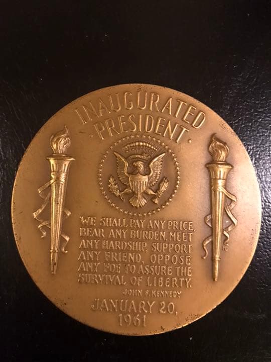USA ニクソン大統領 ケネディ大統領 就任記念ブロンズメダル