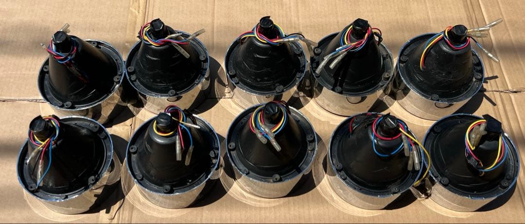 12v 24v LED丸型 トラックテール10連　小型丸型テール　セット　クリア