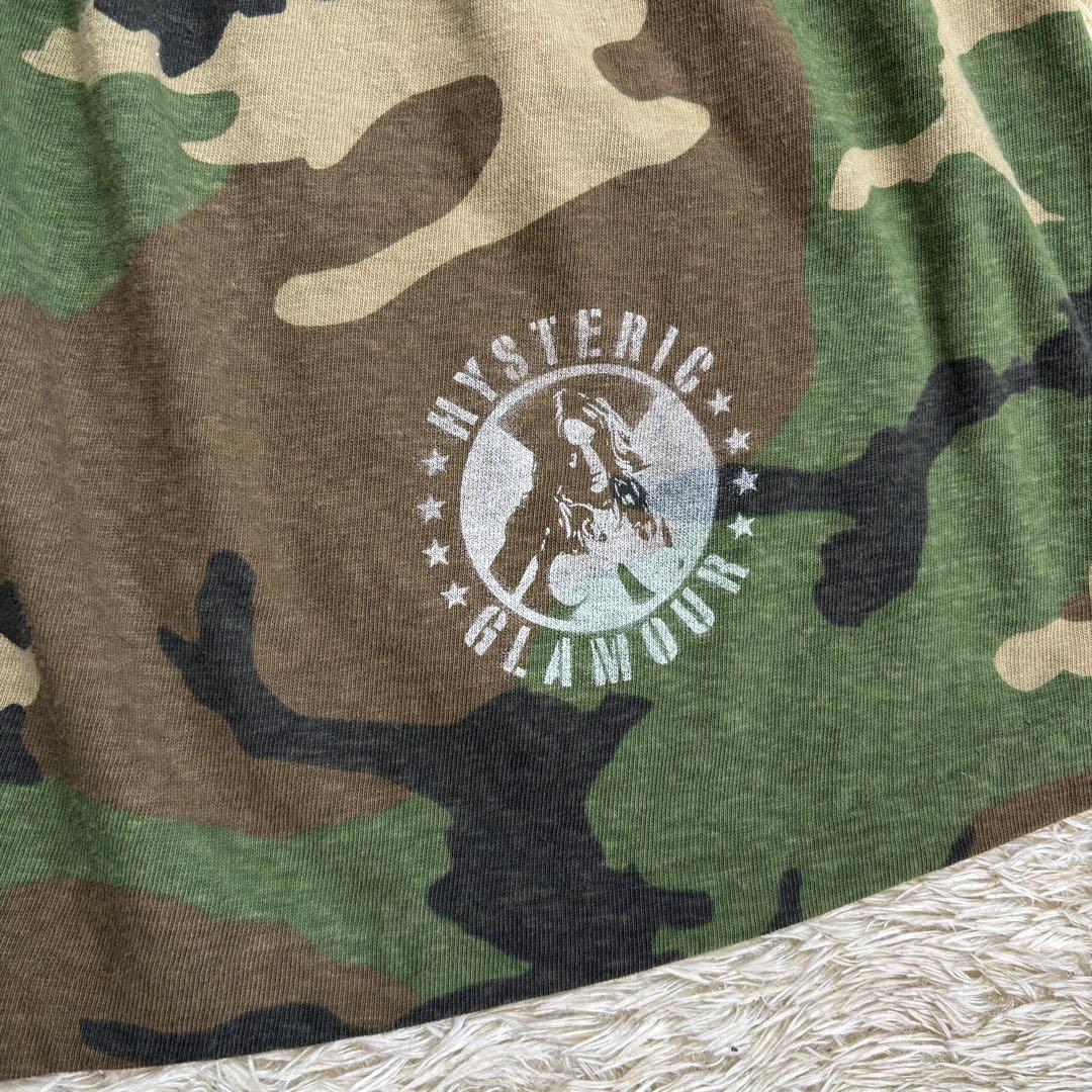 レア美品　ヒステリックグラマー　ヒスガール　迷彩　スカート　カモフラ　フリー