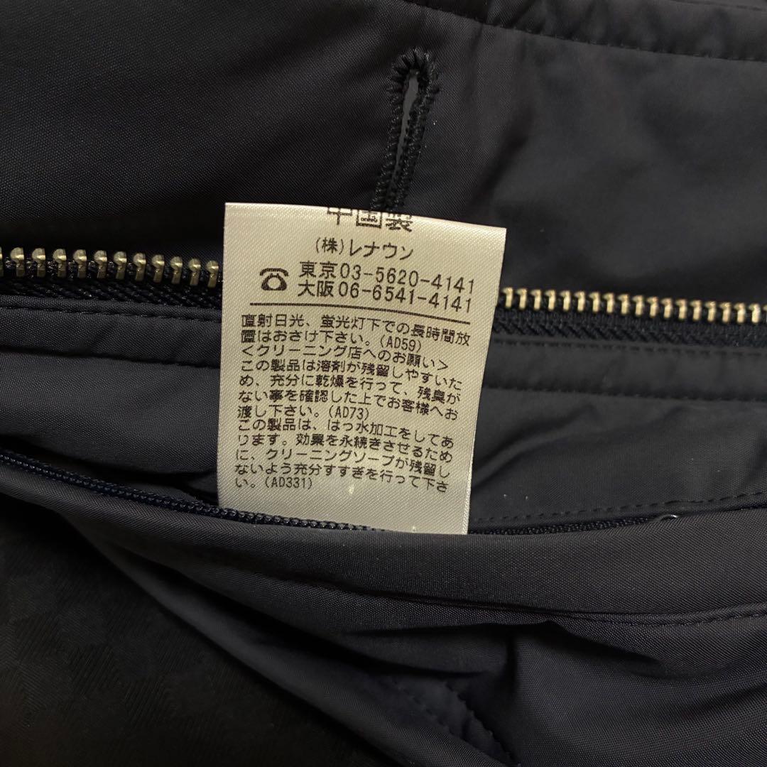 Aquascutum　アクアスキュータム　コート　ライナーなし　ネイビー　フード