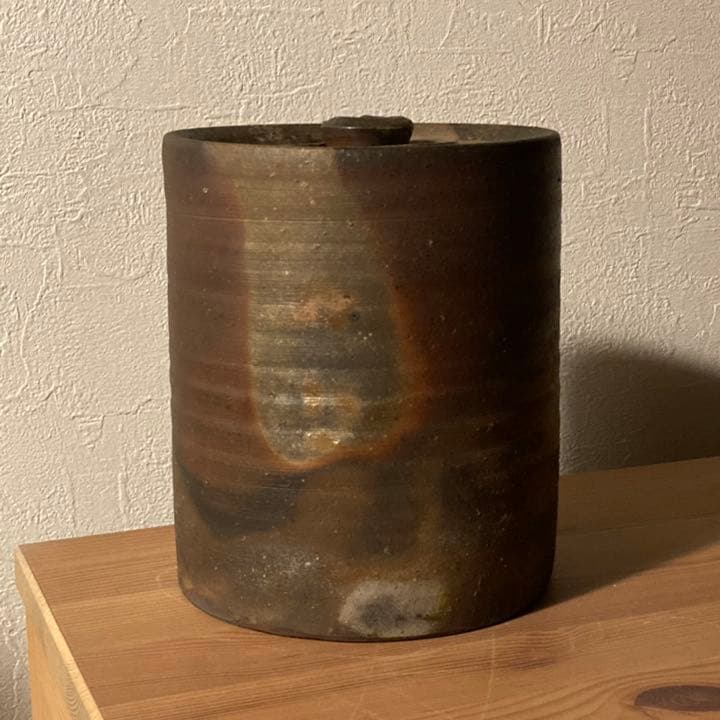 備前 水指 木村陶峰造 力印●ヴィンテージ茶道具