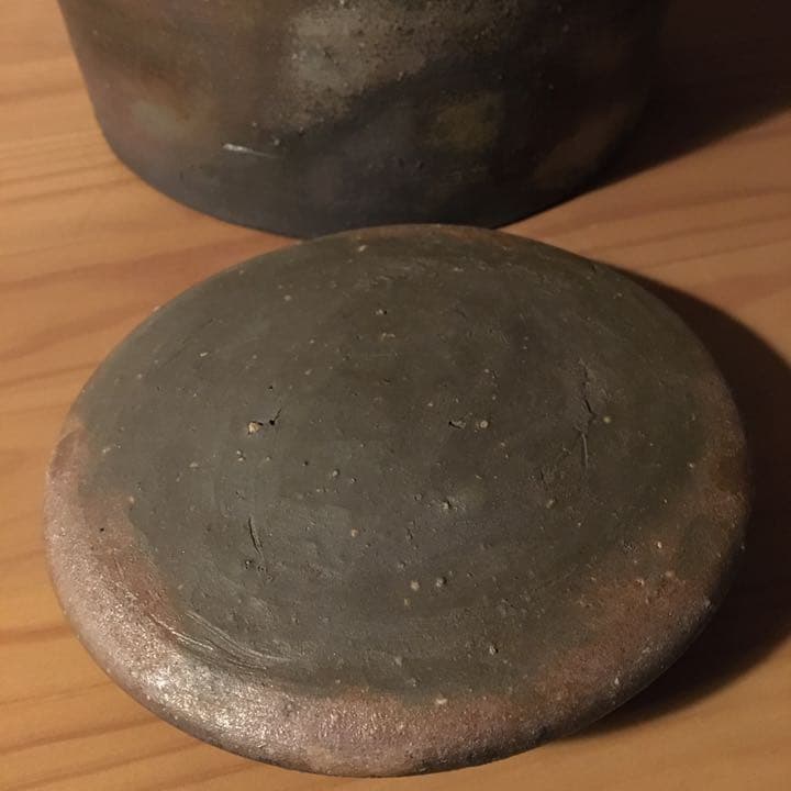 備前 水指 木村陶峰造 力印●ヴィンテージ茶道具