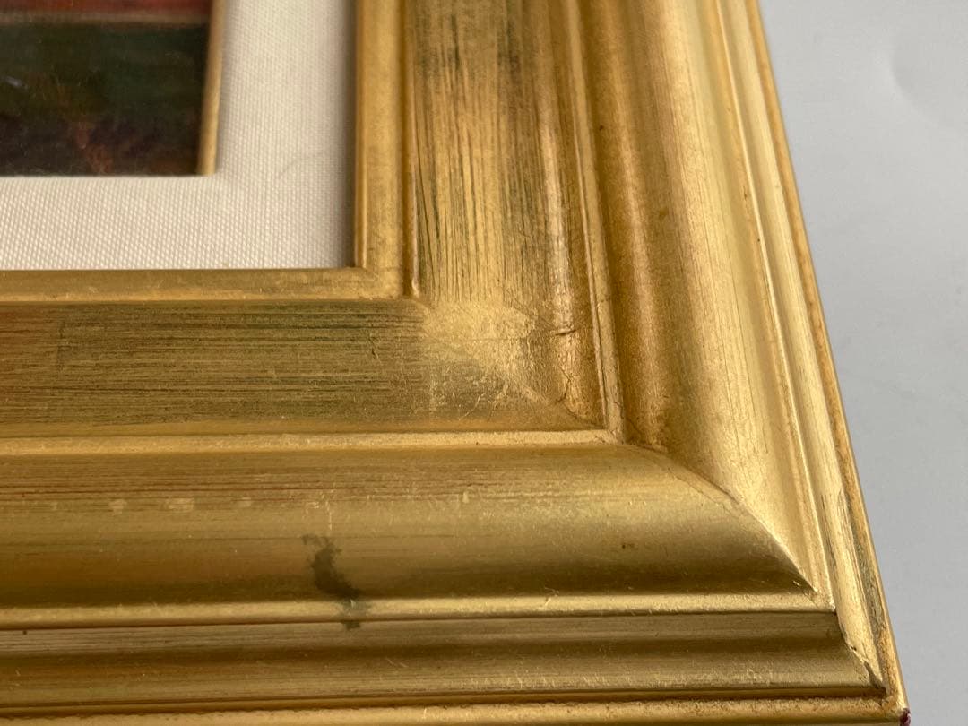 村田省蔵　パンジー　油彩画　油絵　額入　2013年　共シール　サムホール