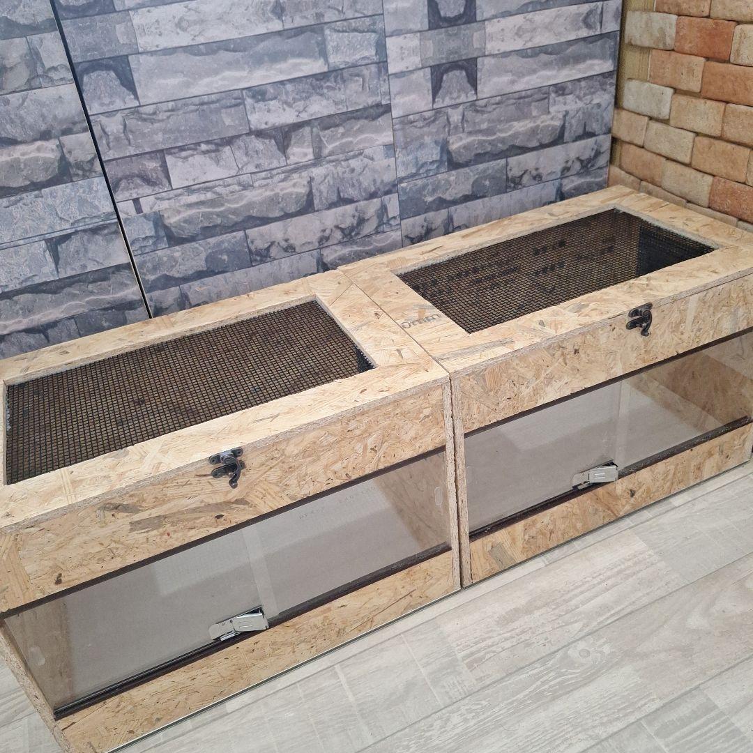 【特価】コスパ重視！OSB木製ケージ2個セット(未使用)