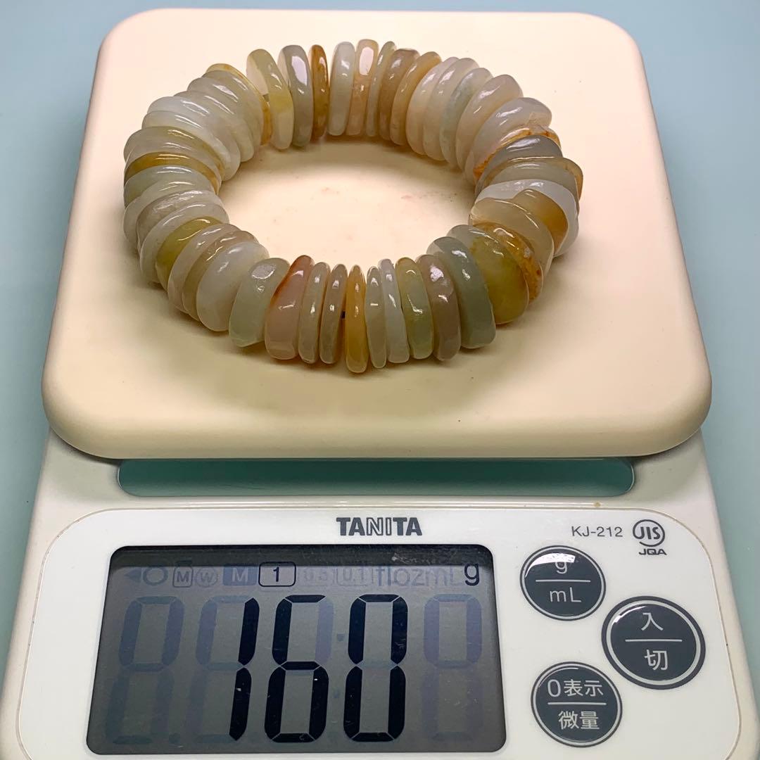 旧蔵　時代物　和田玉　天然　ブレスレット　数珠　古美術　御守り　開運UP 美品