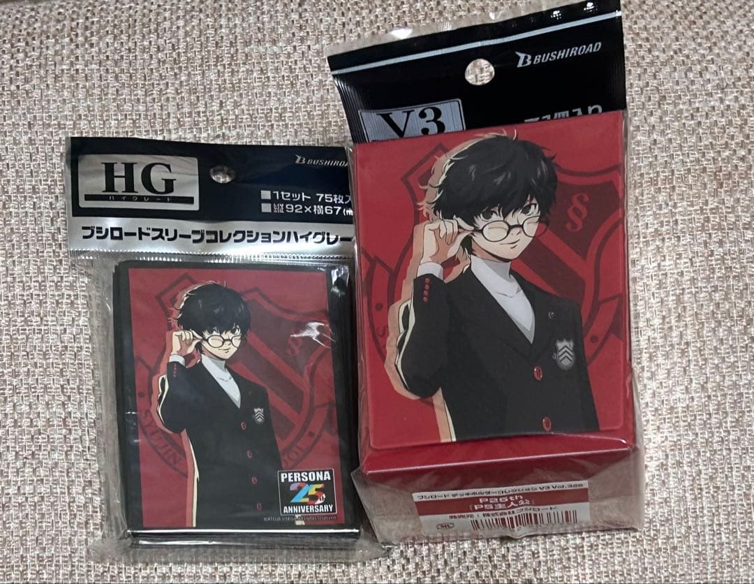 ペルソナ5 25th 主人公 雨宮蓮 スリーブ デッキケース セット