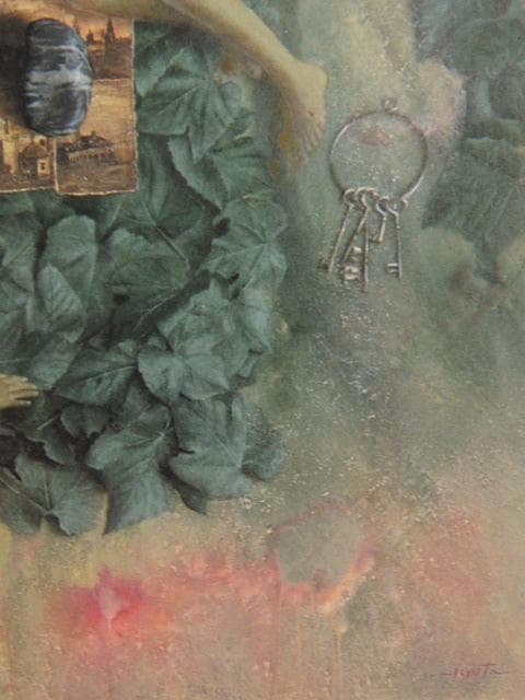 蛭田均、LEAF（二人）、希少な額装用画集より、新品高級額装付、状態良好