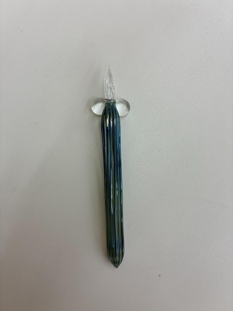 ❥道1654　HASE硝子工房 ガラスペン ストライプショート