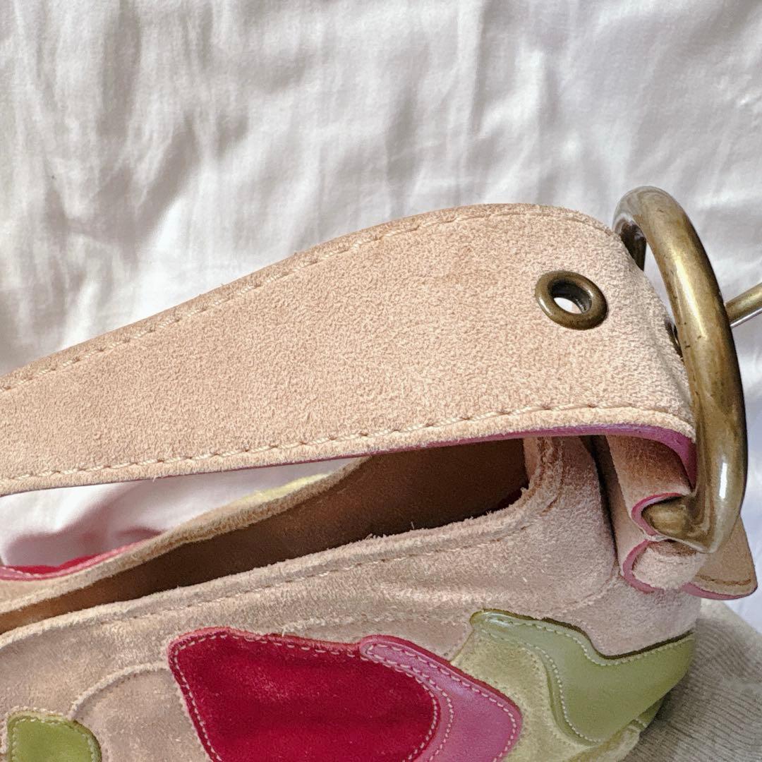 バッグ Vintage COACH Flower Patch Work Mini Bag