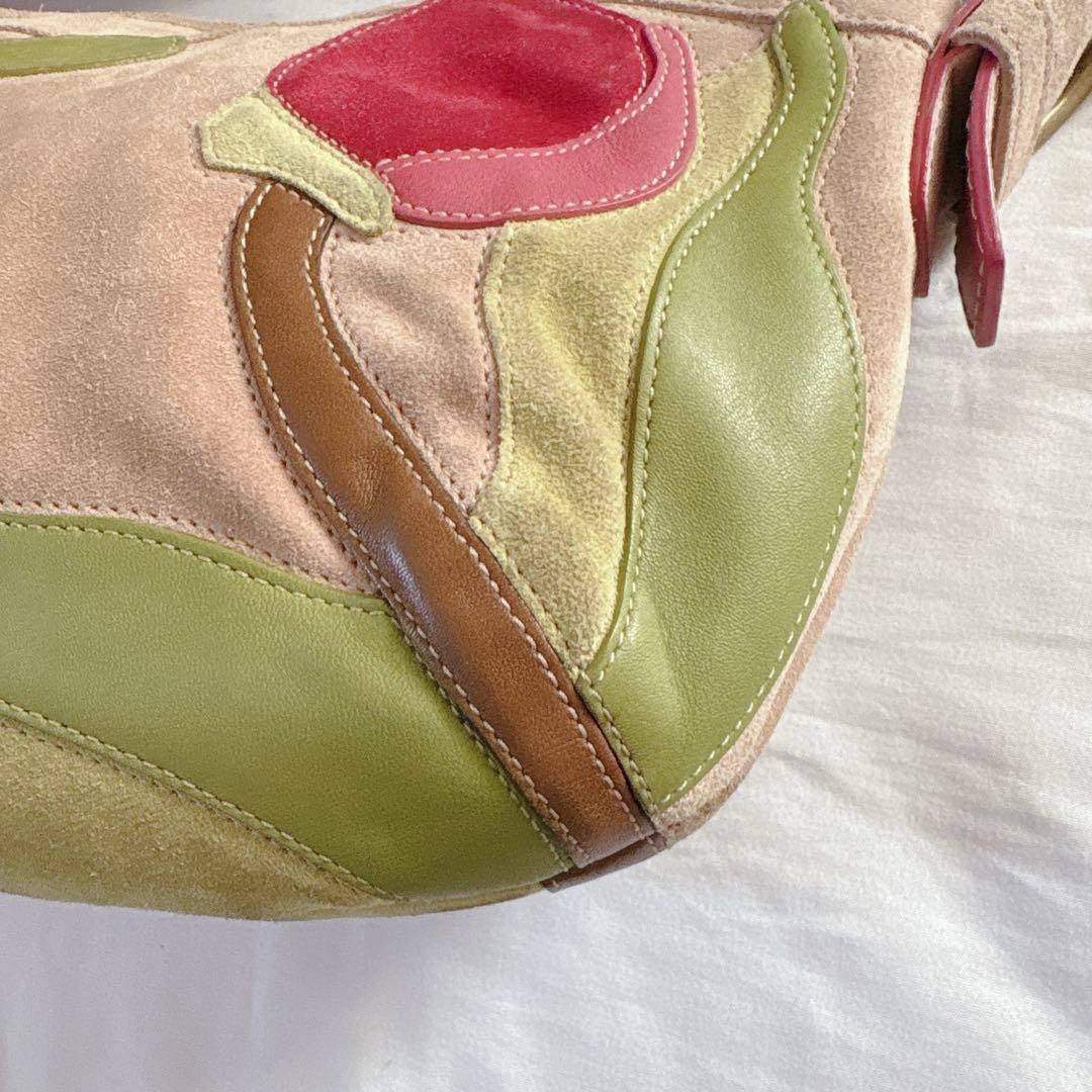 バッグ Vintage COACH Flower Patch Work Mini Bag