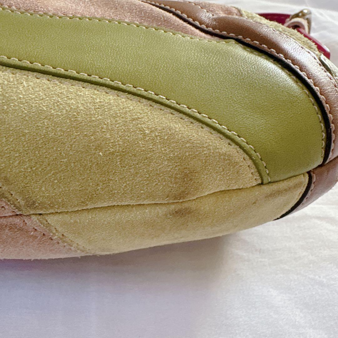 バッグ Vintage COACH Flower Patch Work Mini Bag