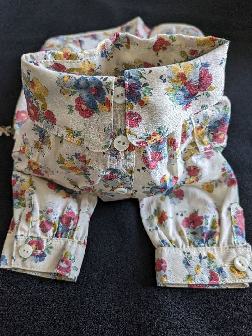 アトリエgg  アトリエジジ　ateliergg  フラワーシャツワンピース