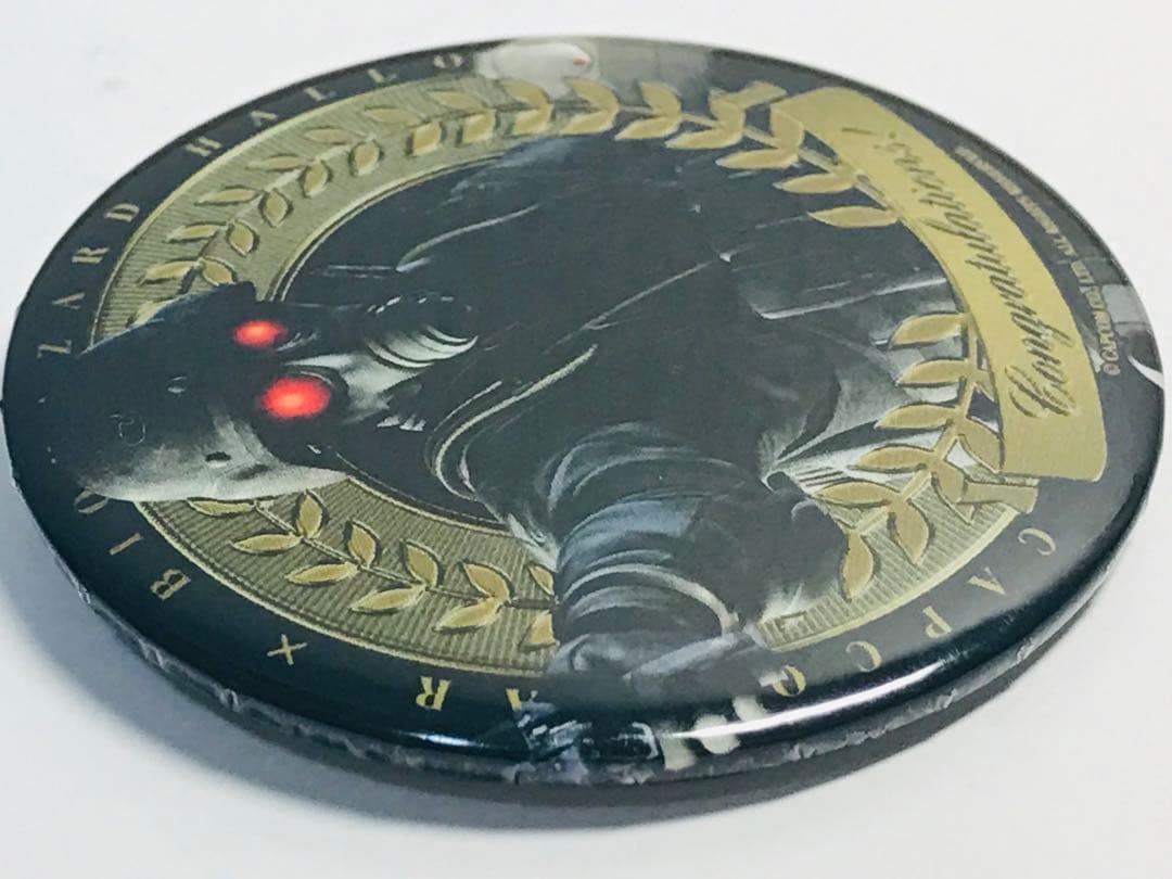 バイオハザード　ハンク　缶バッジ　カプコン　ハロウィン