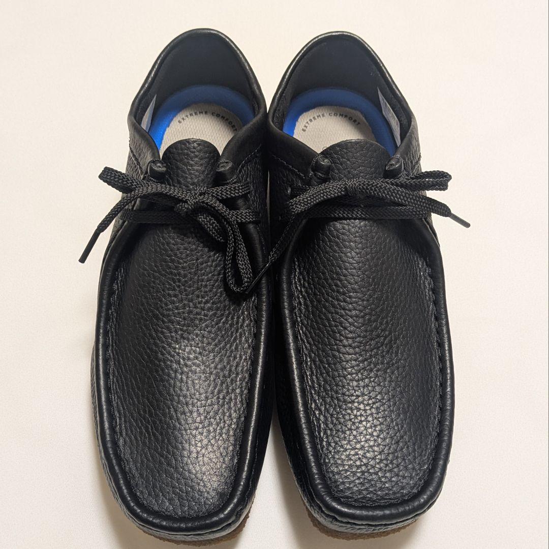 未使用 Clarksコレクション ワラビー シェイカーIIラン 黒 UK8.5