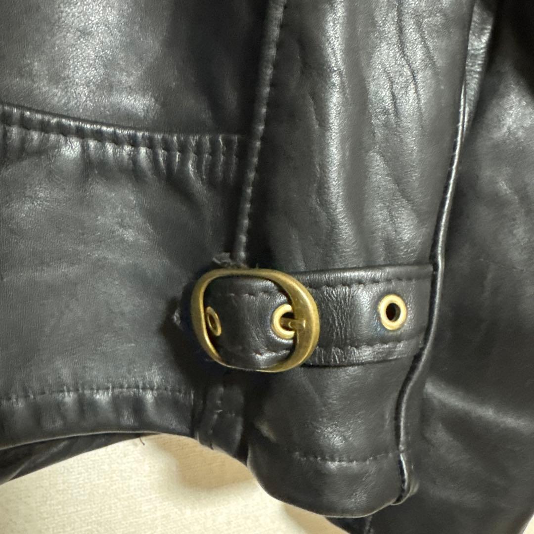 美品✨schott ヴィンテージ シングルライダース 牛革　38 黒 ライナー