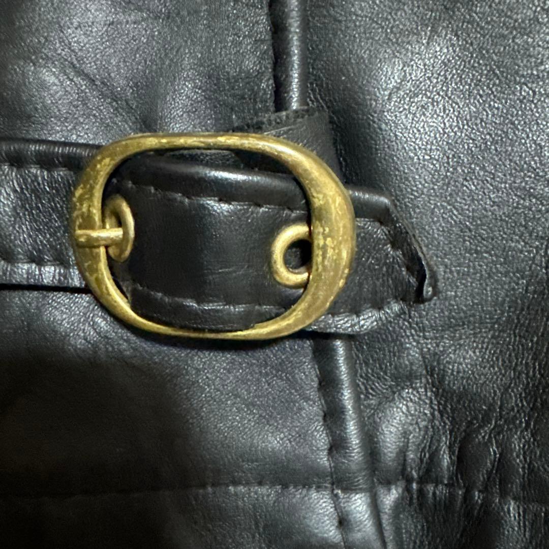 美品✨schott ヴィンテージ シングルライダース 牛革　38 黒 ライナー