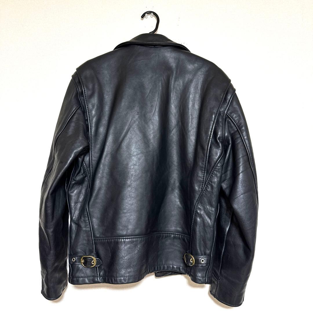 美品✨schott ヴィンテージ シングルライダース 牛革　38 黒 ライナー