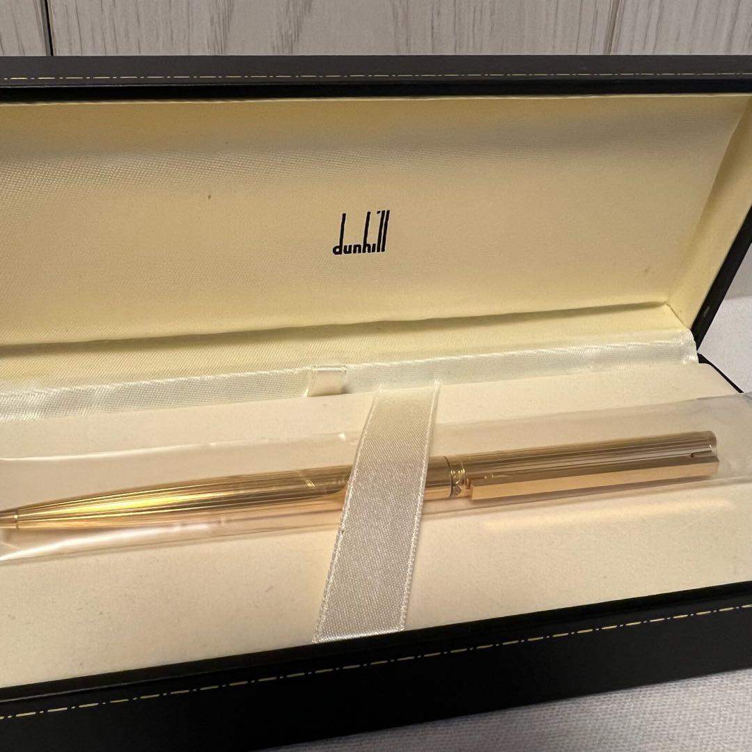 ALFRED DUNHILL ゴールドボールペン　専用ケース付き　カード付き