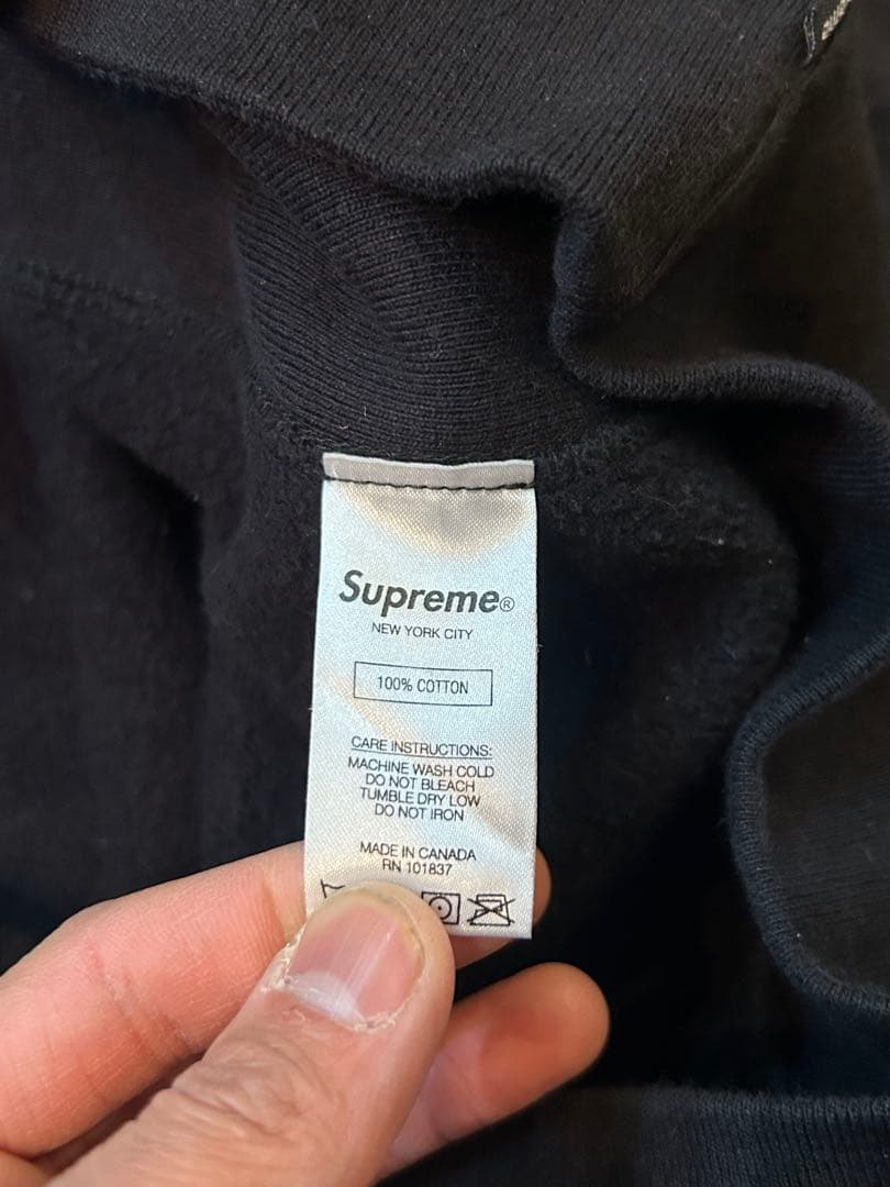 Supreme バンダナボックスロゴ　黒 パーカー Sサイズ