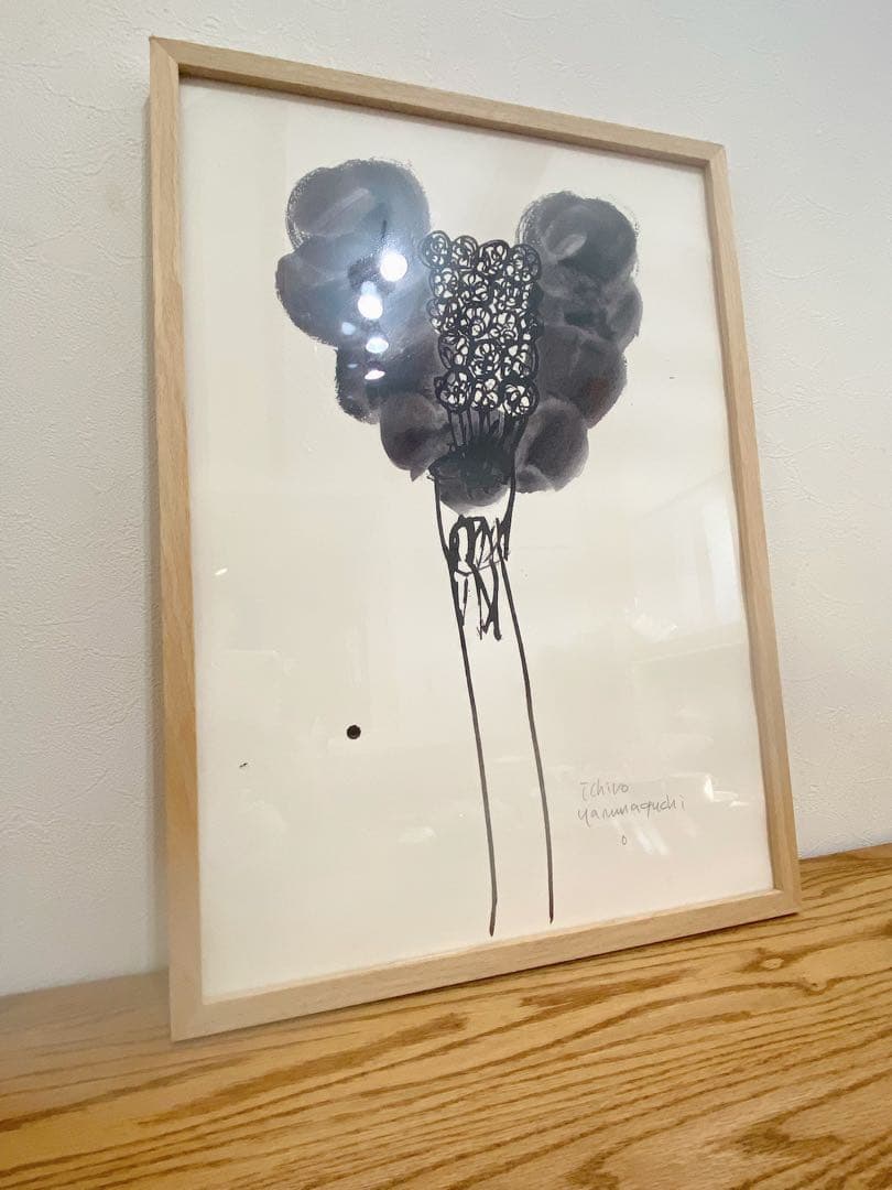 山口一郎さんの直筆サイン入り絵　Mサイズ