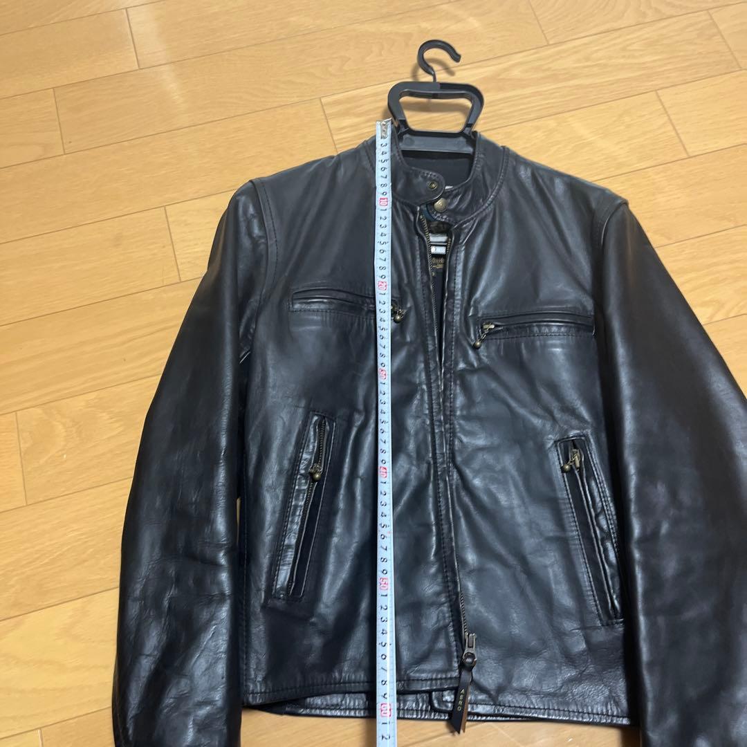 AERO LEATHER CO. 本革シングルライダースジャケット 34