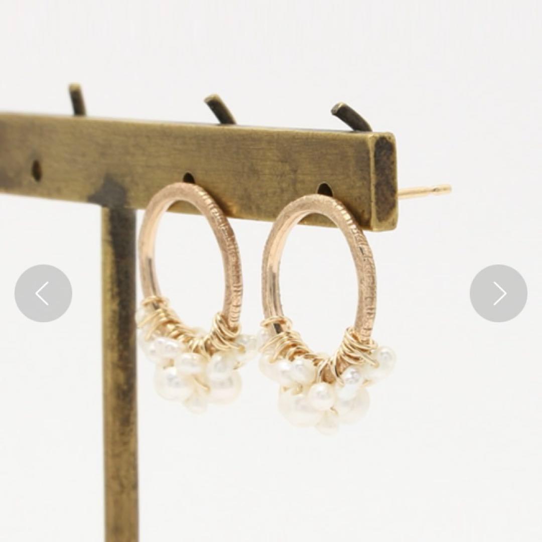 agete k10 淡水パールピアス