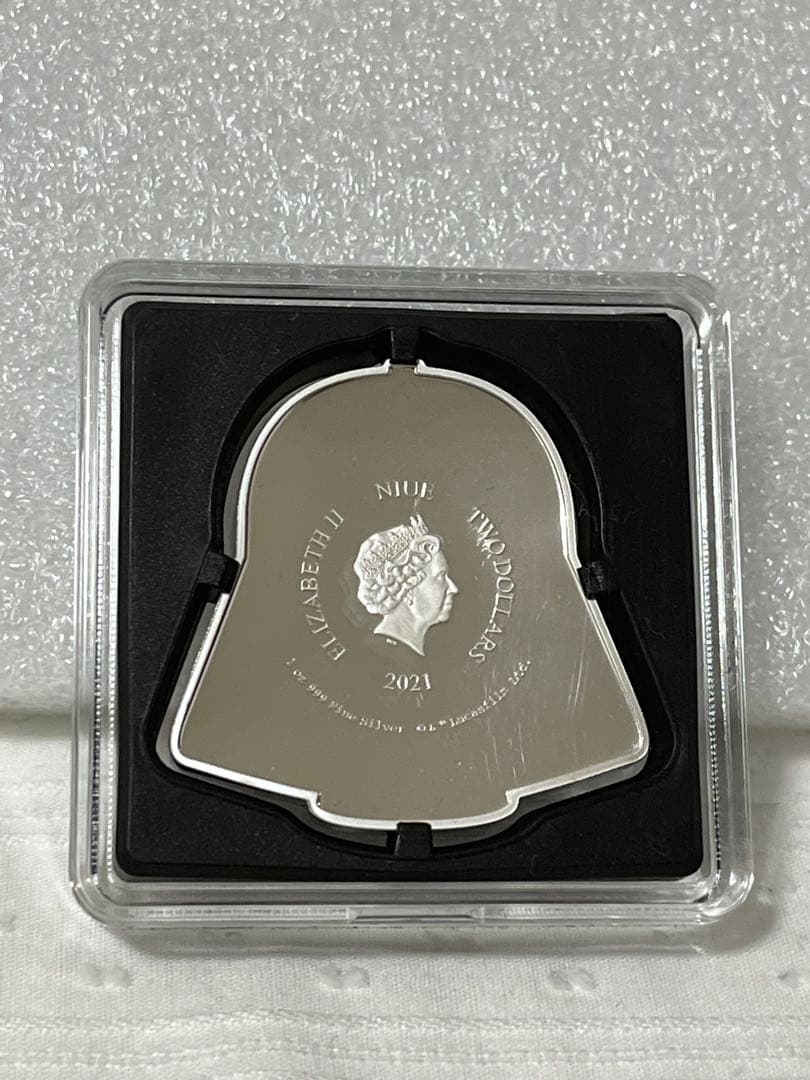 2021年　スターウォーズ　ダースベイダー　ヘルメット　ニウエ　１オンス　銀貨