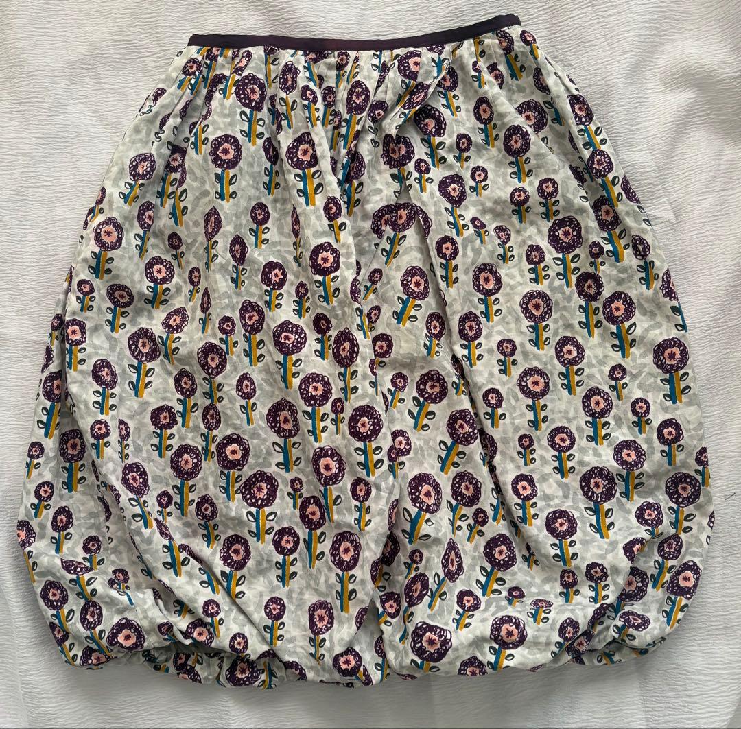 ミナペルホネン famille バルーンスカート36 裏地付き