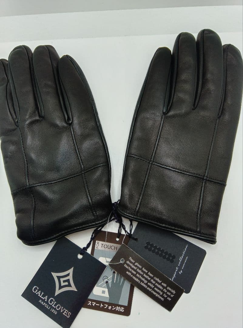 d*n様 GALA GLOVES羊革カシミヤイタリア製黒ブラックガラグローブスス