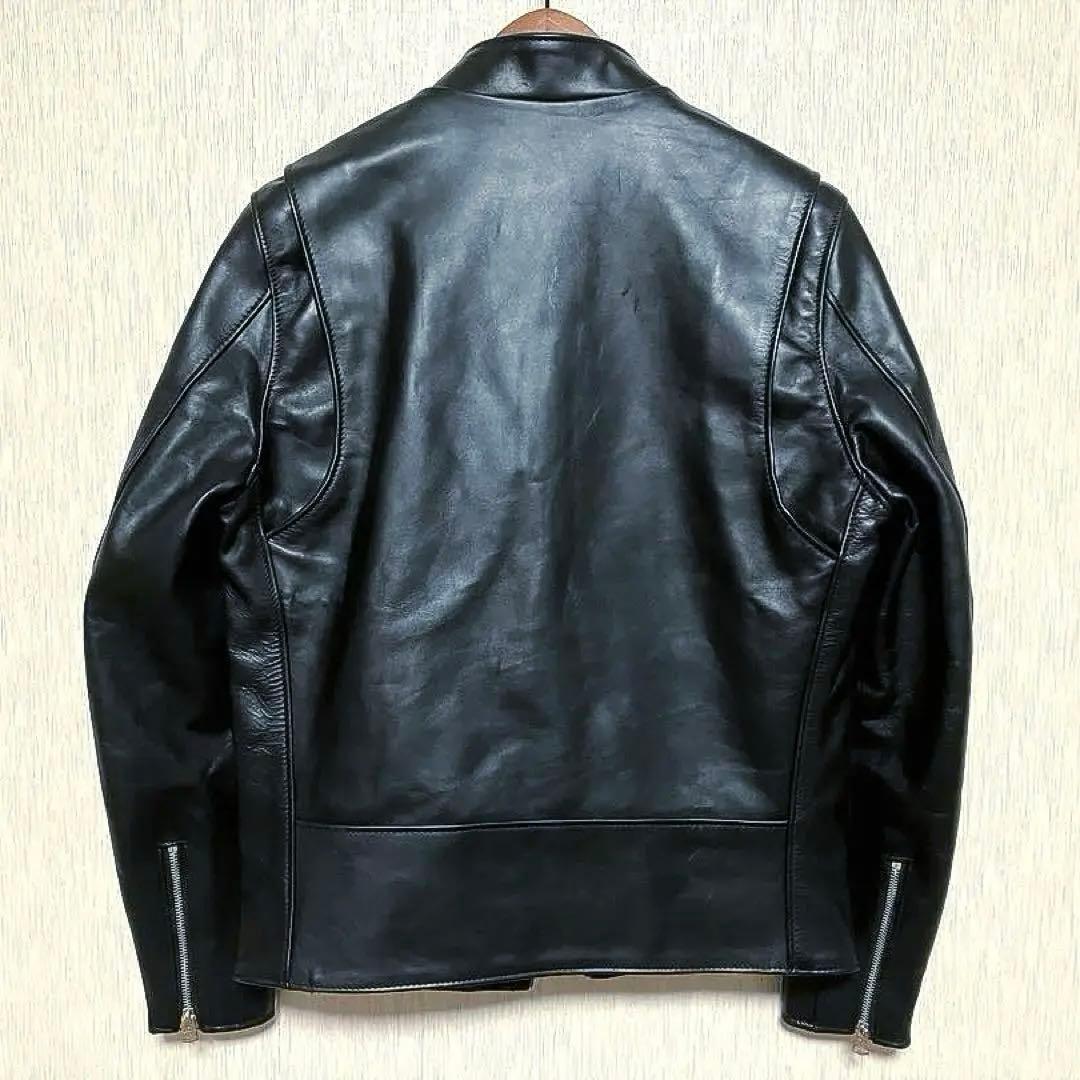 極美品 schott ショット 641XX 立襟黒革ライダース 36 現行 最新